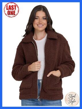 Oversized Sherpa Faux Fur Shearling Winter Coat